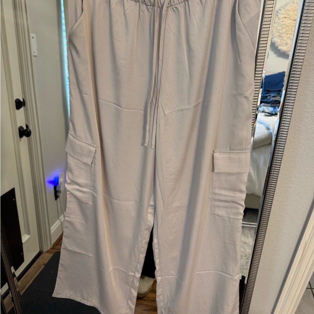 Abercrombie & Fitch Cream Lounge Pants